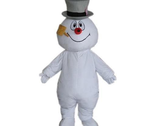 High quality hot Frosty Snowman Mascot Costume Walking Adult Cartoon Clothing 