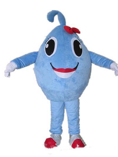 High quality hot Good vision and good Ventilation blue ball mascot cosutme with big eyes for adult to wear