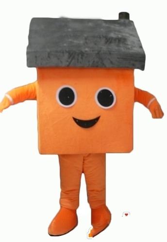 Custom new Orange house mascot costume 