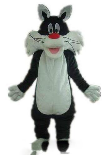 factory sale Ventilationa black cat mascot suit mascot costume for adult to wear