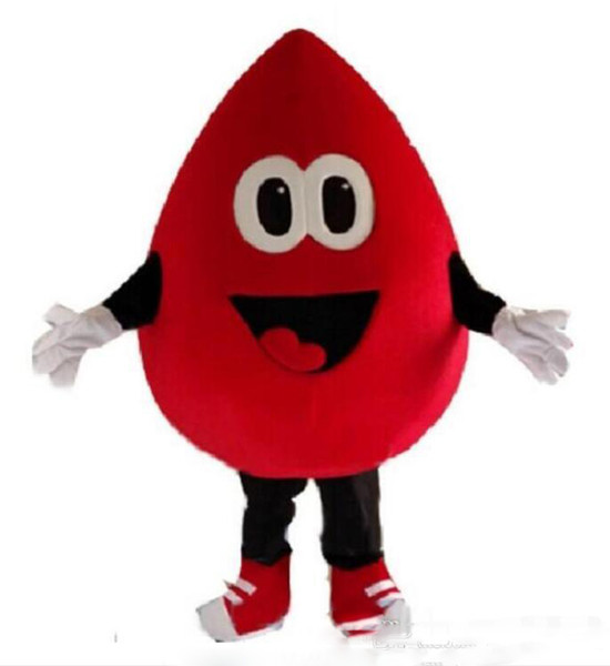 red blood drop mascot costume cartoon character fancy dress carnival costume anime kits mascot EMS 