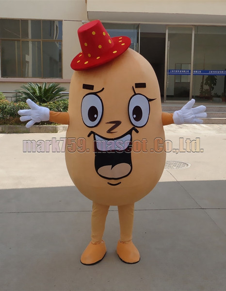 potato mascot costume Adult Size,spud mascot luxury plush toy carnival party celebrates mascot factory sales.