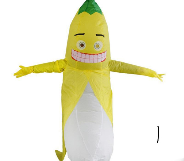 New Oblique Banana Inflatable Costume For Halloween Mascot Costume for Adult Costume Bad Banana