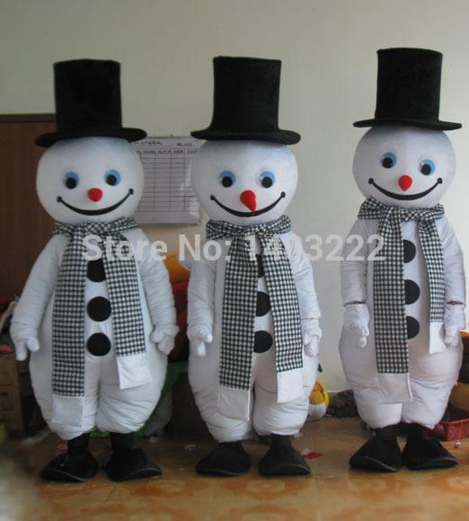 Christmas performances and snowman mascot costume and Christmas snowman mascot Costume 