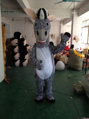 white brown zebra cartoon dolls mascot costumes props costumes 