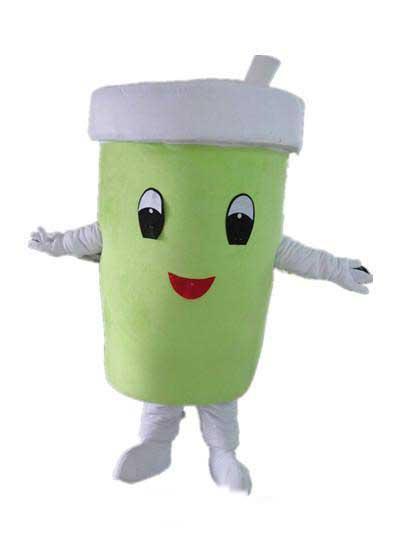 High quality hot the head A green cup mascot cosutme for adult to wear