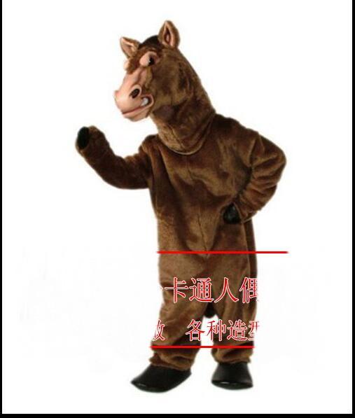 High quality horse mascot costume adult size factory custom