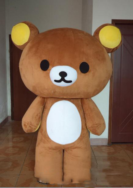 Hot selling Janpan Rilakkuma bear Mascot Costumes Adult Size high quality Halloween Party 0