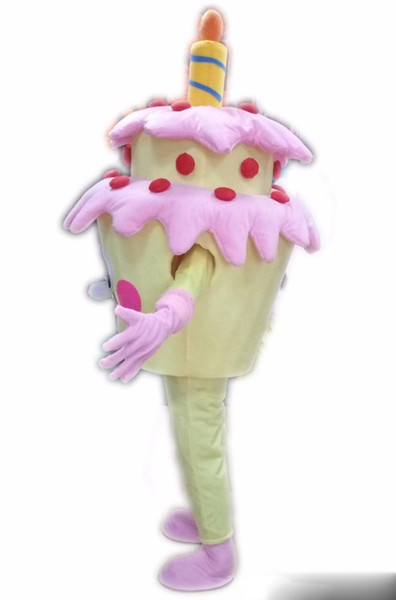 High quality Adult Size Birthday Cake Mascot Costume Cake Costumes Fancy Dress Halloween