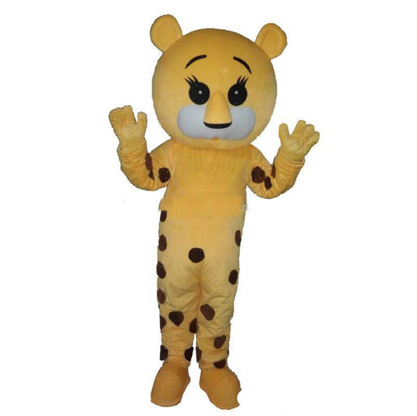 Spotted tiger Mascot Costumes Cartoon Character Adult Halloween Dress