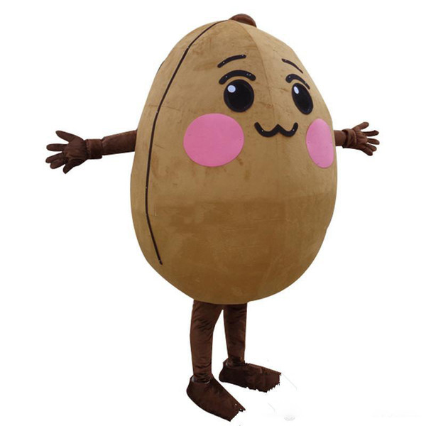 Factory direct sale Cute Potato Mascot Costume Fancy Party Dress Halloween Carnival Costumes Adult Size High Quality 