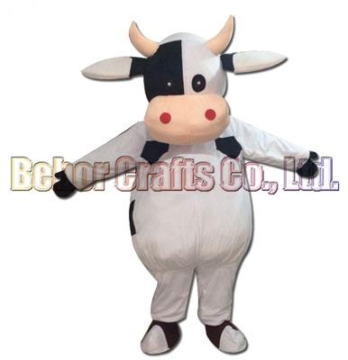 Dairy cows mascot costume EMS , cheap high quality carnival party Fancy plush walking cattle mascot adult size.