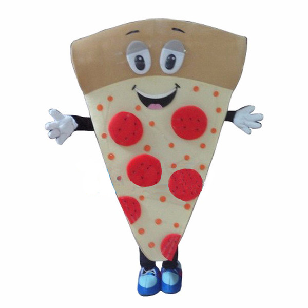 Pizza Mascot Costume Cartoon Fancy Dress Adult Size