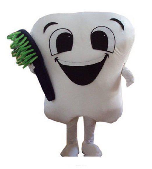 Factory direct sale tooth mascot costume party costumes fancy dental care character mascot dress amusement park outfit teeth