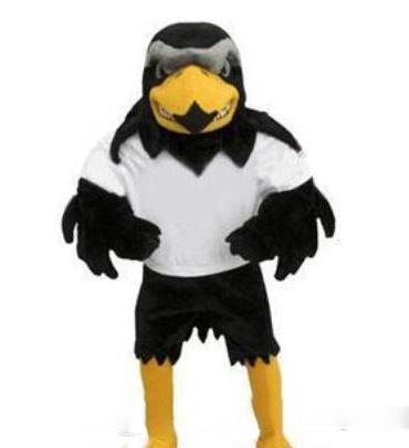 Professional custom-made Deluxe Plush Falcon Mascot Costume Adult Size Eagle Mascotte Mascota Carnival Party Cosply Costum