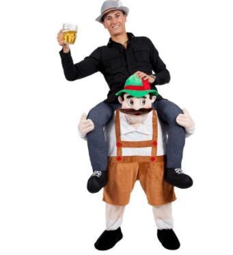 Shoulder Ride On Me Piggy Back Ride On Fancy Dress Adult Party Costume Mens Mascot