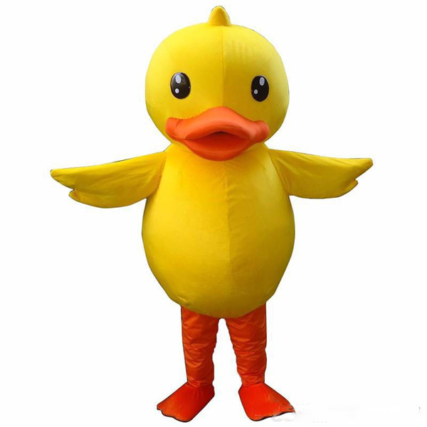 High quality of the yellow duck mascot costume adult duck mascot 