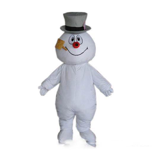 High quality hot Frosty Snowman Mascot Costume Walking Adult Cartoon Clothing 