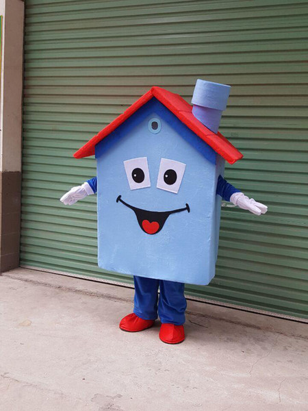 Factory sale hot Lovely house cartoon doll Mascot Costume Free 