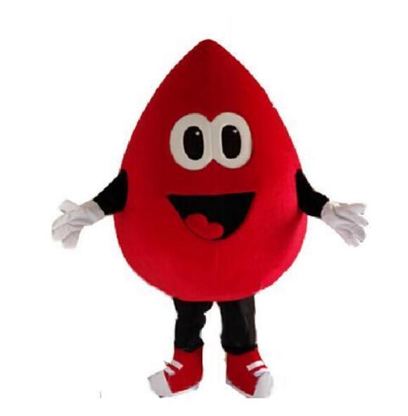 2017 new A Red blood drop mascot costume cartoon character fancy dress carnival costume anime kits mascot