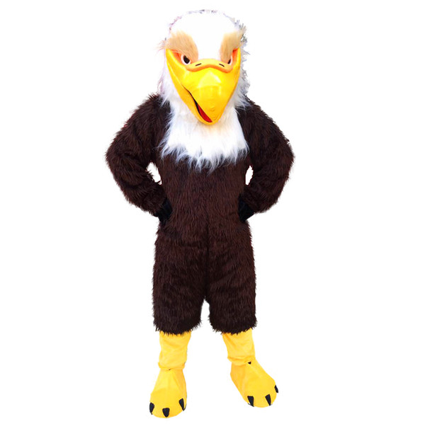 Brown Eagle Mascot Costumes Cartoon Character Adult Sz 100% Real Picture 076