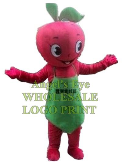 red apple mascot costume adult size custom cartoon character cosply adult size carnival costume 3272