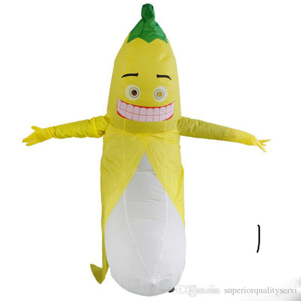 New Oblique Banana Inflatable Costume For Halloween Mascot Costume for Adult Costume Bad Banana