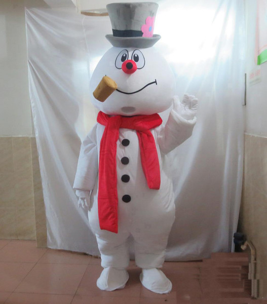 High quality hot the snowman mascot costume adult frosty the snowman costume