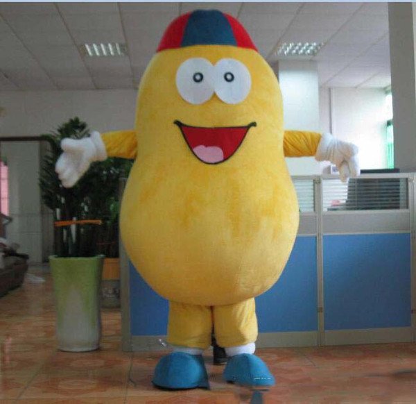 Factory direct sale an adult peanut mascot costume for adult to wear