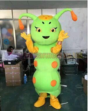 Caterpillar Mascot costume Professional adult size Carnival anime movie character Classic cartoon adult Character Cartoon suit Free Shippin