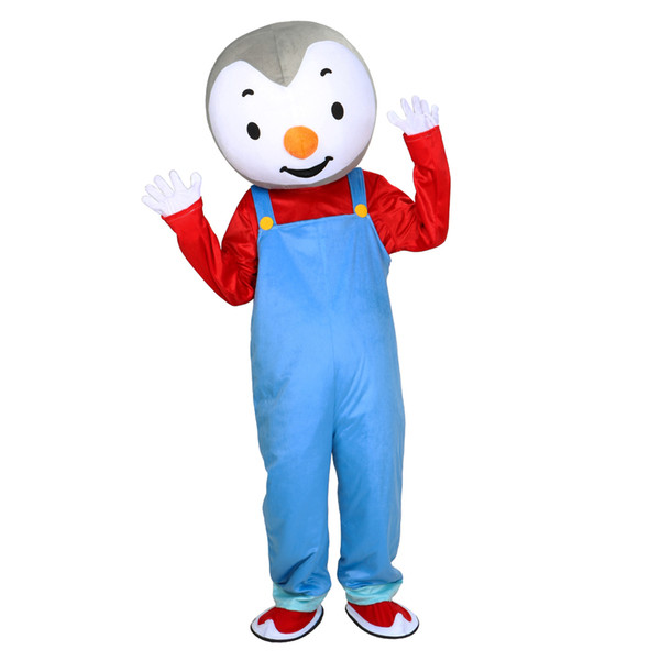 T'choupi Mascot Costume Boy Cospaly Cartoon animal Character adult Halloween party costume Carnival Costume