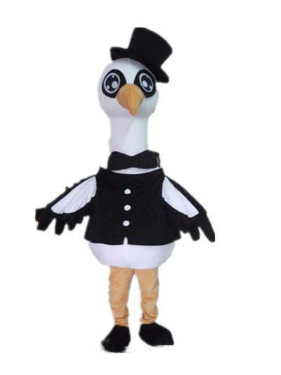 High quality the head a beautiful egret mascot costume for adult to wear