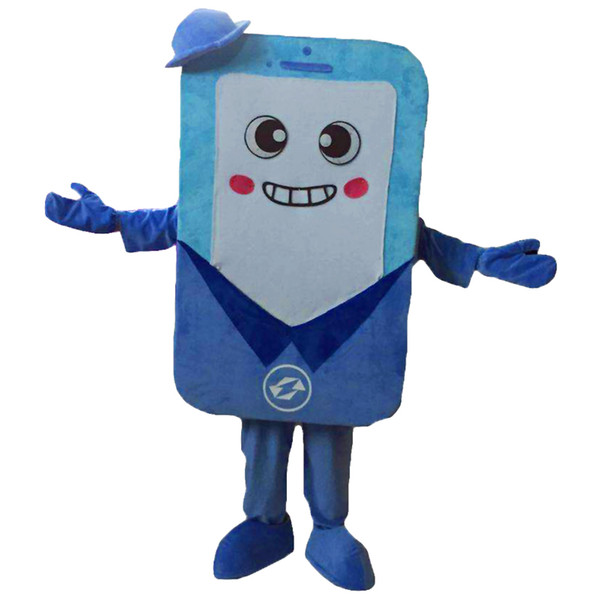 phone mascot costume EMS , high quality carnival party Fancy plush walking phone mascot adult size.