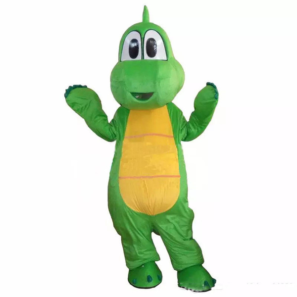 High quality Yoshi Dinosaur Mascot Costume Cartoon Fancy Dress Adult 