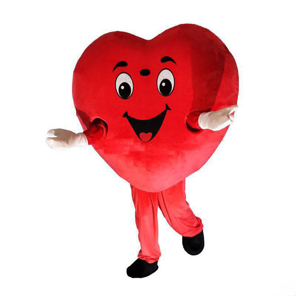 Factory direct sale hot red heart love mascot costume LOVE heart mascot costume 