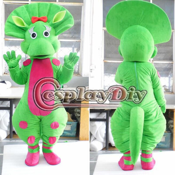 Wholesale-Fancy Green Barney Mascot Costume Cartoon Character Mascot Costume Custom Made