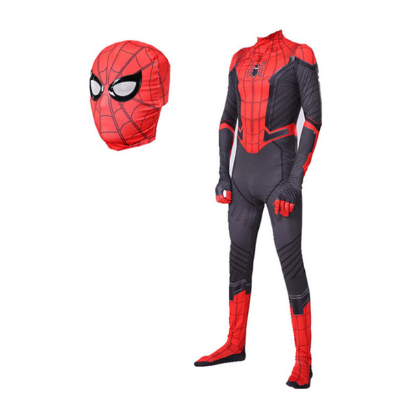 Kids Adult Boys Spiderman mascot Costume Men Spiderman Costume Bodysuit Jumpsuit Halloween Christmas