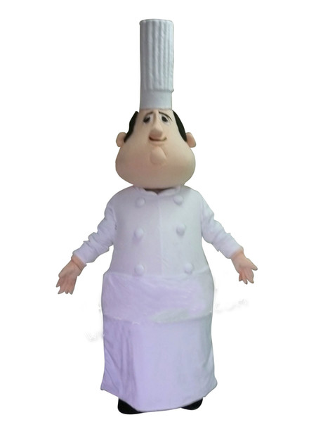 wholesale chef mascot costume adult size cartoon chief cook theme anime cosply costumes carnival fancy dress kits 3470