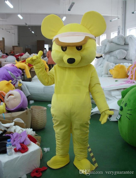 High quality hot yellow mouse Cartoon Character Costume mascot Custom Products custom-made 