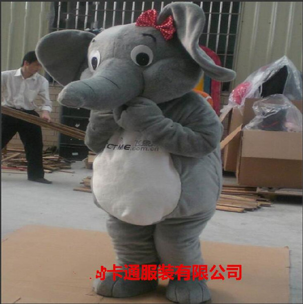 Professional New Elephant Mascot Costume Cartoon Suit Colors can be customized