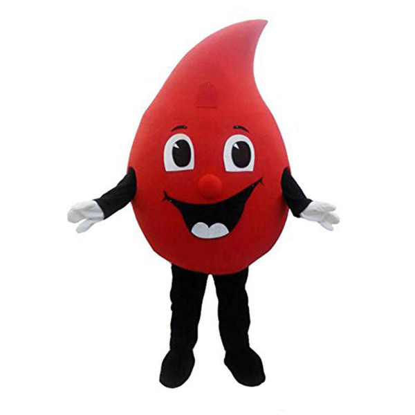 Factory direct sale New special customized red Drop of blood mascot costume Cartoon Fancy Dress