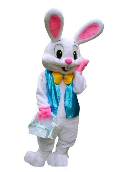 Hot sale PROFESSIONAL EASTER BUNNY MASCOT COSTUME Bugs Rabbit Hare Adult Fancy Dress Cartoon Suit