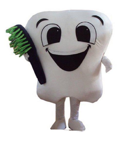 Factory direct sale tooth mascot costume party costumes fancy dental care character mascot dress amusement park outfit teeth