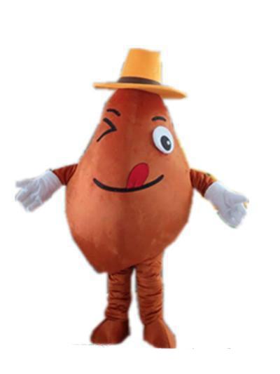 Discount factory sale adult sweet potato mascot costume for adult to wear