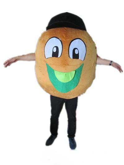 High quality Good vision and good Ventilation a kiwi fruit mascot costume with big mouth for adult to wear