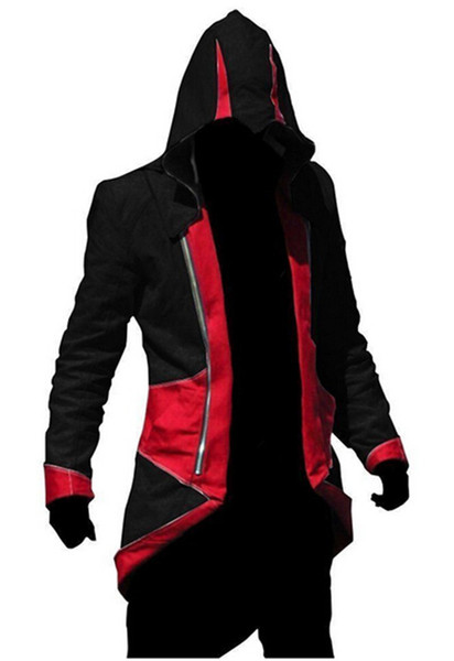 2015 Assassins Creed 3 III Conner Kenway Hoodie Coat Jacket Costume Free Shipping mascot cloth