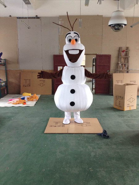 Adult New Smiling Mascot Costume Snowman Clothing Cartoon Character Costume