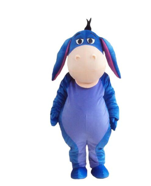 Professional Adult suit size Eeyore Donkey mascot costume anime christmas halloween birthday party show costume 