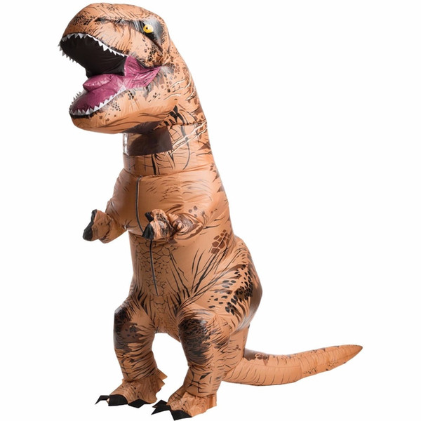 Adult INFLATABLE T REX Costume Xmas Halloween Dinosaur Mascot Blowup Costumes Tyrannosaurus Rex Clothing Party Gift