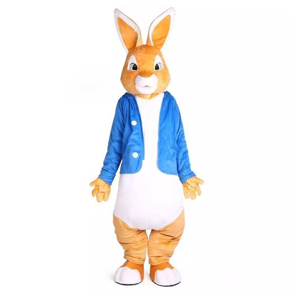 Peter Rabbit Mascot Costumes Cartoon Appearl Christmas Halloween Birthday Unisex Mascots Suit Fancy Dress For Adult